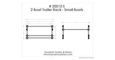 2 Boat Trailer Rack - Small