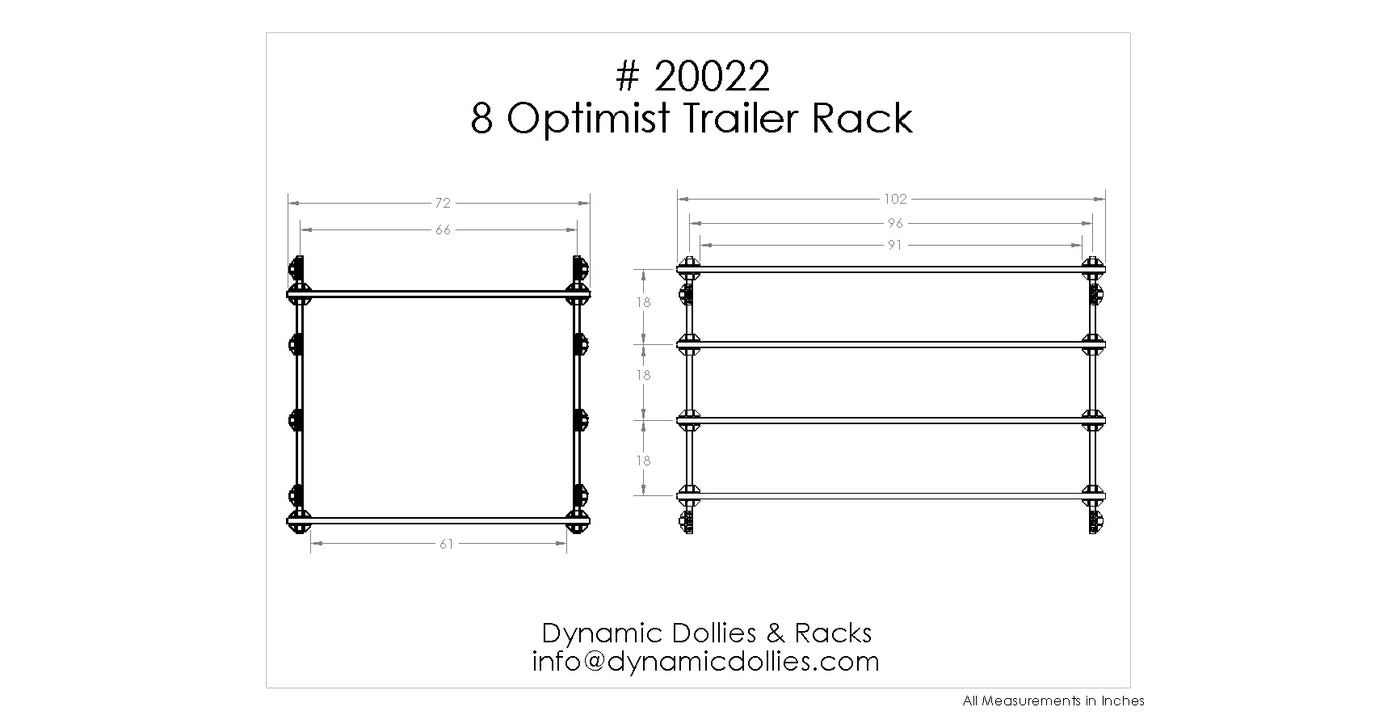 8 Optimist Trailer Rack